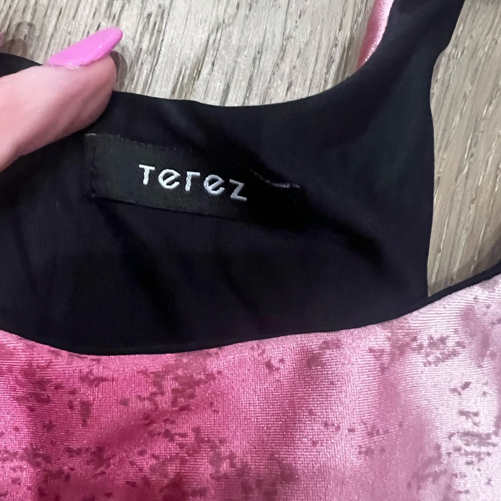 Terez Pink and Silver Sports Bra XS - Picture 3 of 3